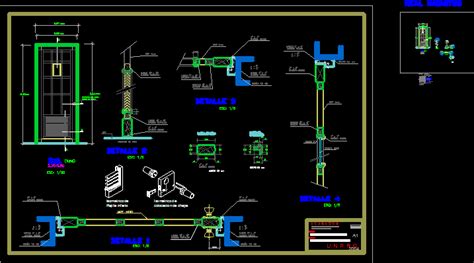 Puerta Contraplacada En AutoCAD Librería CAD