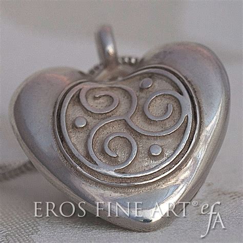 Coeur De Triskele Pendentif Coeur Rotique Pendentifs Argent Bijoux