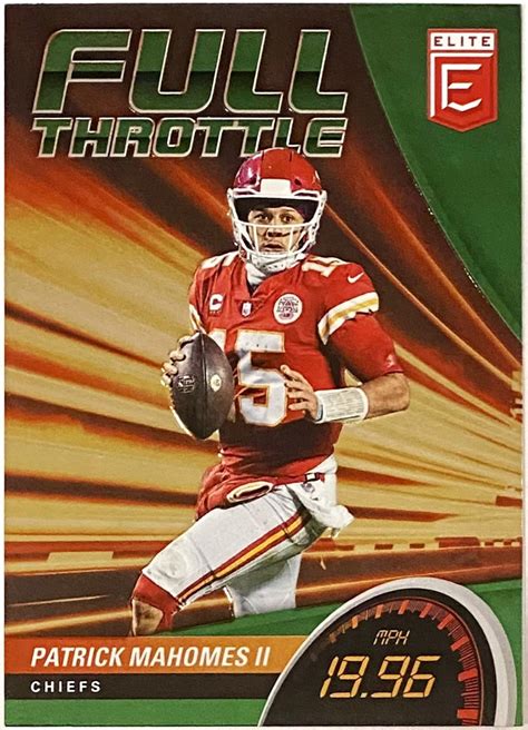 Patrick Mahomes Ii Panini Donruss Elite Football Kansas City