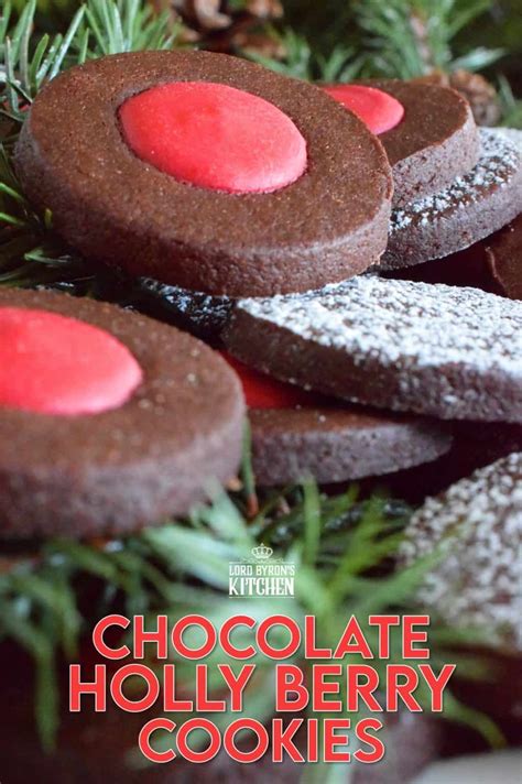 Chocolate Holly Berry Cookies Lord Byrons Kitchen