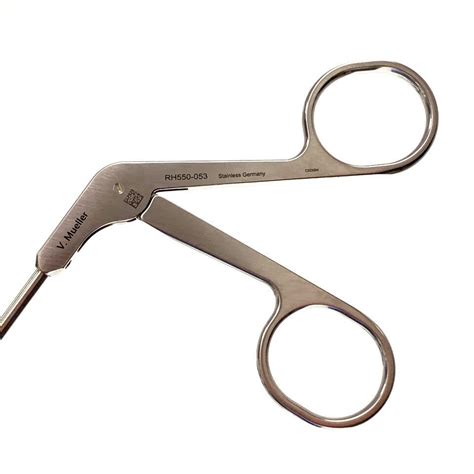 New V Mueller Ref Rh Adult Nasal Scissor Serrated Curved