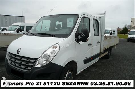 Fourgon Utilitaire Renault Master Dci Double Cabine Places Plateau