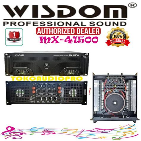 Jual Power Wisdom MX41500 4 Channel Power Amplifier Wisdom Mx 41500