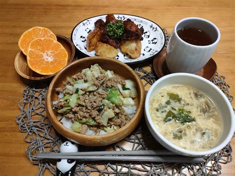 肉味噌キャベツ丼 普通の日々の生活記録and成長記録