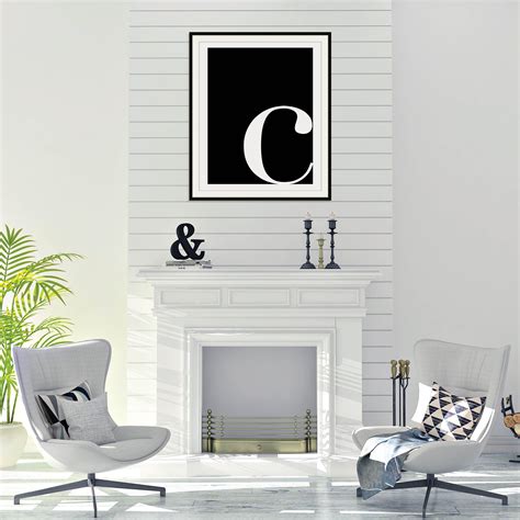 Letter C Wall Art PRINTABLE Digital Download Letter C Print - Etsy | Living room prints ...