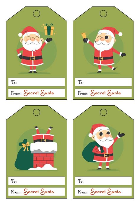 Secret Santa Gift Tags Free Pdf Printables Artofit