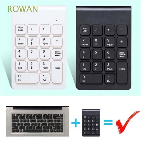 2.4G Keypad 18 Keys Number Pad Digital Keyboard for Laptop PC Notebook ...