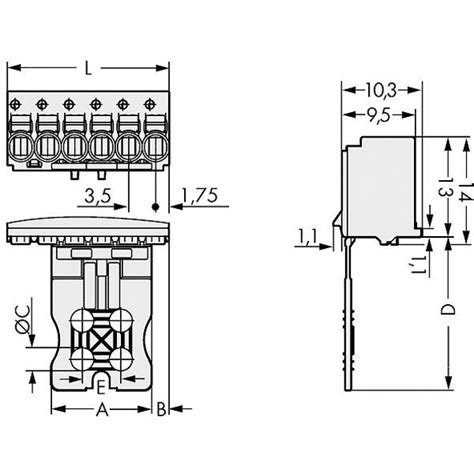 WAGO 2091 1110 PicoMAX 3 5 Female 10P Grip Plate Rapid Electronics