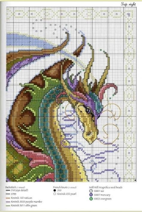 Pin by Elen Growth on Дракон Cross stitch Fantasy cross stitch