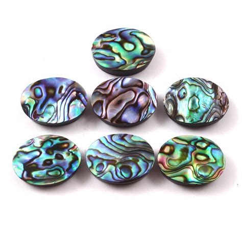 Mm To Mm Paua Abalone Shell Gemstone Oval Fancy Mix Shape Cabochon