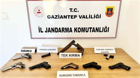 Gaziantep te silah kaçakçılığı operasyonu 9 gözaltı