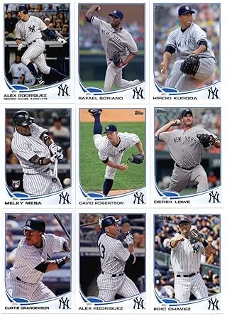 Amazon Topps Baseballyork Yankees Complete Team Set