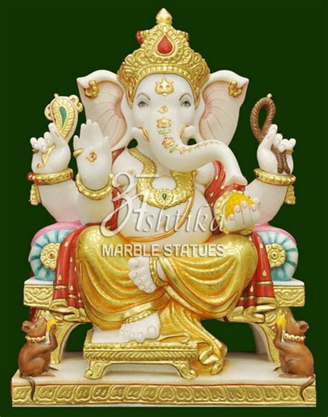 Multicolor Jaipur Ganesh Marble Statue At Rs 51000 In Jaipur ID