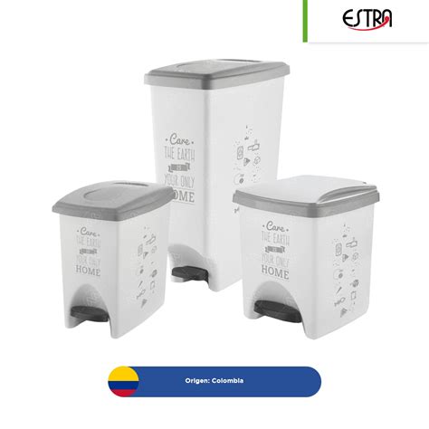 Bote De Basura Con Pedal Estra Linea Care The Earth Regiobin