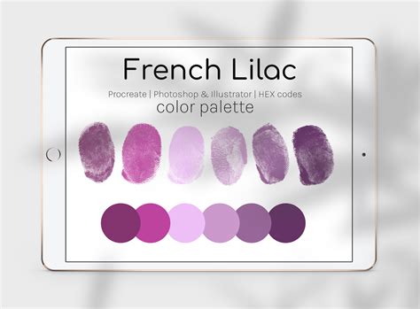 French Lilac Color Palette Graphic by thedigitaldoodle · Creative Fabrica