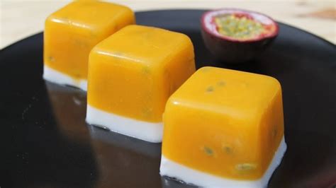 Delicious Mango Passion Fruit Coconut Jelly Recipe