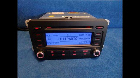 VW Volkswagen RCD 300 CD Radio Autoradio Carradio Car 1K0035186J