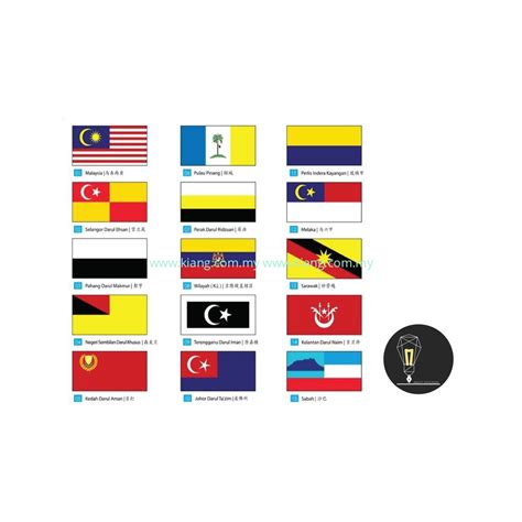 ALL STATE FLAG 6X12inX15ft 1SET (POLYESTER) - Syarikat Kiang Trading ...