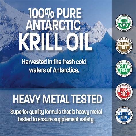 Buy Bronson Antarctic Krill Oil Mg With Omega S Epa Dha