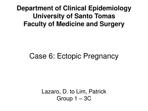 Ppt Department Of Clinical Epidemiology University Of Santo Tomas Faculty Of Medicine And