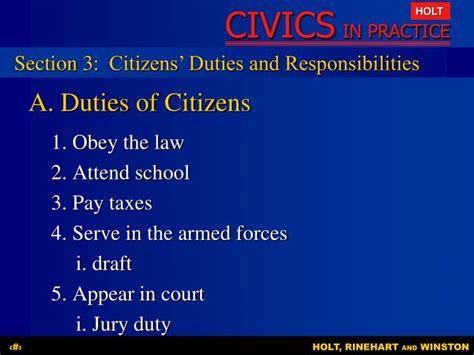 What Responsibilities Do Citizens Have