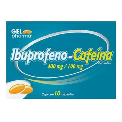 Ibuprofeno Cafeína 400100 Mg 10 Cápsulas Walmart