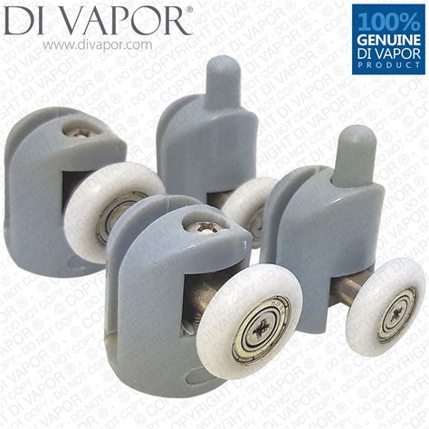 Set Of 4 Shower Door Rollers Runners Wheel Cam 2 Top And 2 Bottom 222325mm 23mm