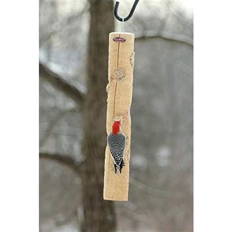 Large Cedar Suet Log Feeder For Woodpeckers And Chickadees Walmart