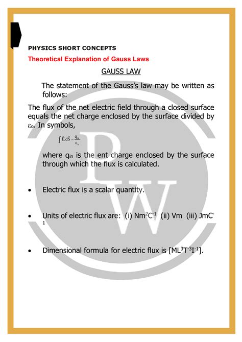 Gauss Law Definition Introduction Formula Equation And Applications