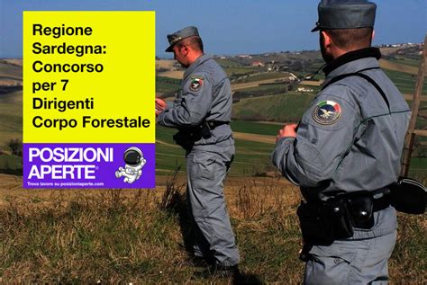 Regione Sardegna Concorso Per 7 Dirigenti Corpo Forestale