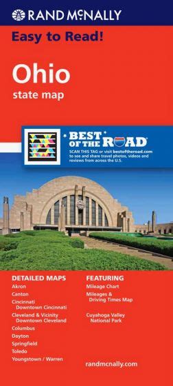 Buy Ohio State Road Map By Rand Mcnally 2010 The Chart And Map Shop