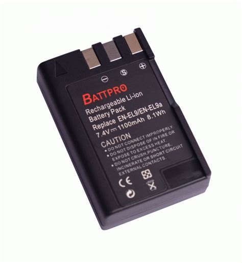 BattPro Nikon EN EL9 EN EL9a Rechargeable Li Ion Battery Pack 價錢規格及用家