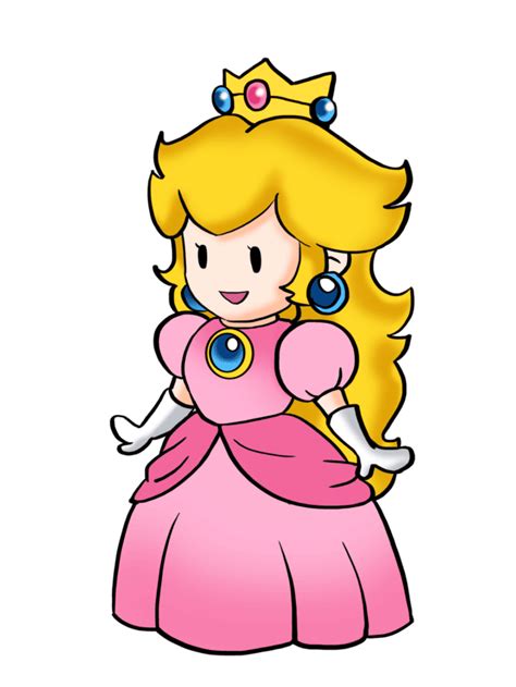 Easy Princess Peach Step By Step Tutorial Easy Drawing Guides