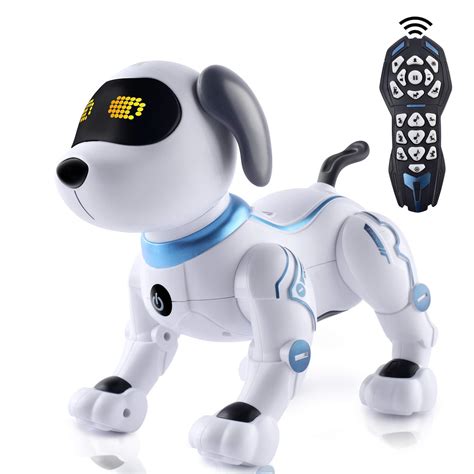 K16A Electronic Pets Remote Control Programable Robot Stunt Intelligent Dog With Sound ...