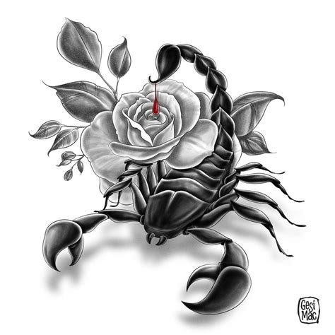 Scorpion Tattoo Template