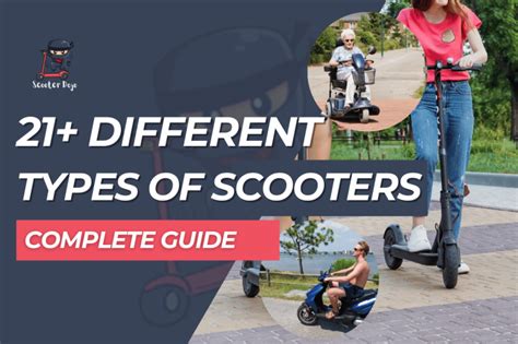 21 Different Types Of Scooters A Comprehensive Guide Scooter Dojo Immersive Learning About