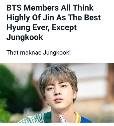 Jin Is The Best Hyung For Bts Members Bts Amino