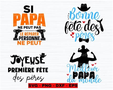 SVG Joyeuse Fête des Pères Svg Je t aime Papa Svg Etsy France