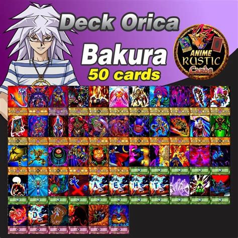 Bakura Deck 50 Cards Anime Orica Yugioh Yugioh Anime Yugioh Monsters