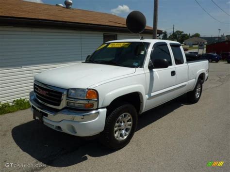 2007 Summit White Gmc Sierra 1500 Classic Z71 Extended Cab 4x4 30544020 Car