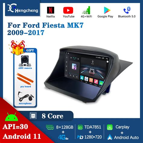 Hengcheng para ford fiesta mk7 2009 2017 reprodutor de vídeo dos