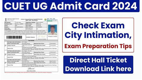 Cuet Ug Admit Card 2024 Download Check Exam Date Pattern And More Details