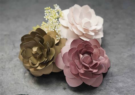 Diy Paper Camellia With Free Flower Template