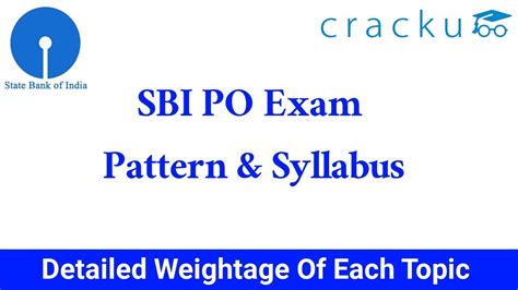 Sbi Po Syllabus And Exam Pattern 2019 Detailed Syllabus Topic Wise