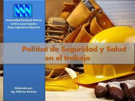 Política De Seguridad Y Salud En El Trabajo