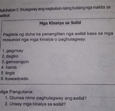 Buluhaton Ihulagway Ang Nagkalain Laing Butang Nga Makita