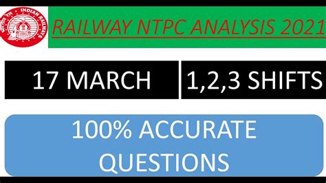 Rrb Ntpc Exam Analysis Rrb Ntpc March St Nd Shift