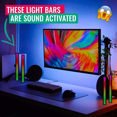 Beam Rainbow Wireless Sound Activated Rgb Light Bar Walmart