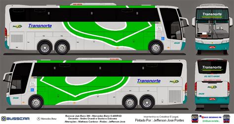 Bus Desenho PB Busscar Jum Buss 360 Transnorte 0428