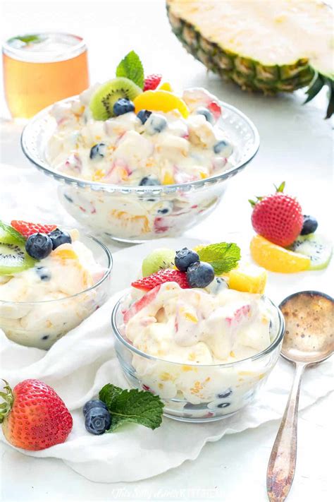 Tropical Cheesecake Salad Epic Fruit Salad Dressing